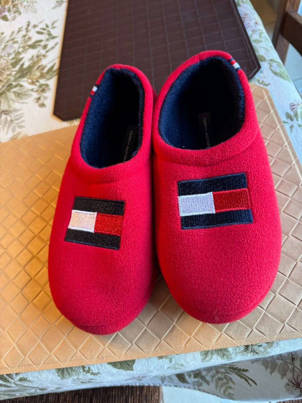 Men's Tommy Hilfiger Yann Fleece Slippers Red 11